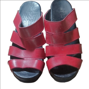 Dansko Red Strappy Sandals